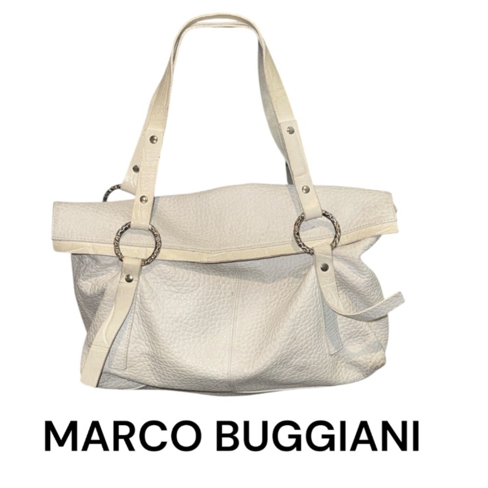 Authentic Marco BUGGIANI vintage designer leather handbag purse